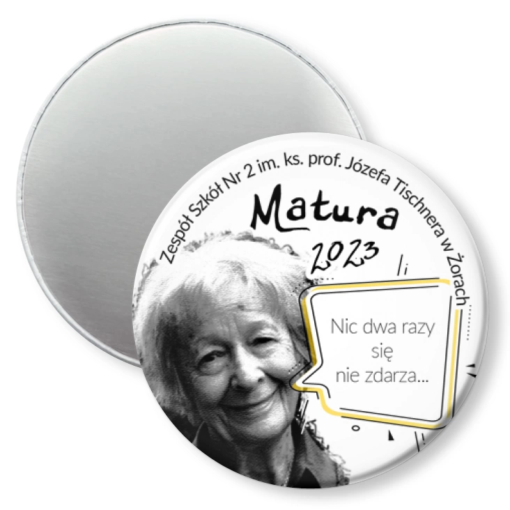 przypinka magnes Matura Liceum w Żorach
