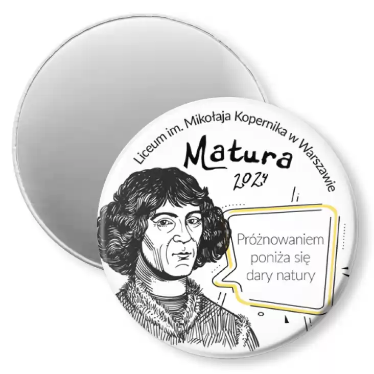 przypinka magnes Matura Mikołaj Kopernik