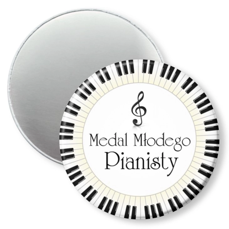 przypinka magnes Medal Młodego Pianisty