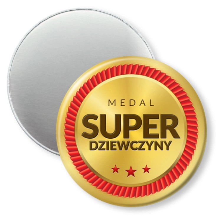 przypinka magnes Medal Super Dziewczyny