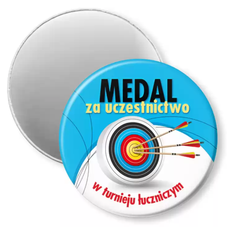 przypinka magnes Medal za uczestnictwo u turnieju łuczniczym