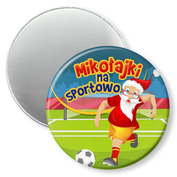 przypinka magnes Mikołajki na sportowo Piłka nożna