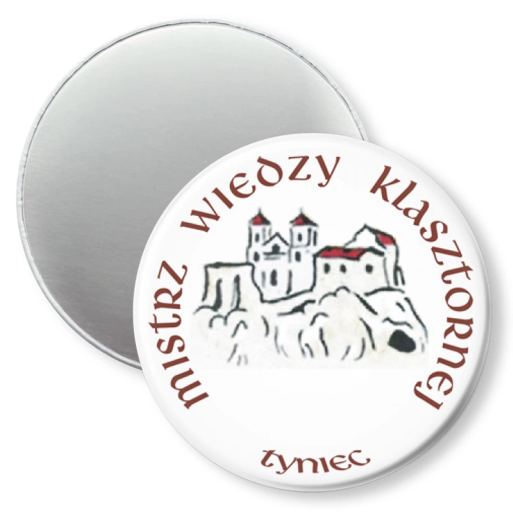 przypinka magnes Mistrz Wiedzy Klasztornej