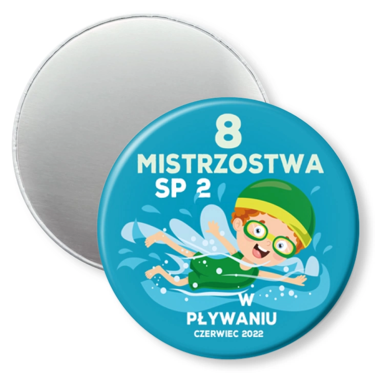 przypinka magnes Mistrzostwa SP2 w pływaniu