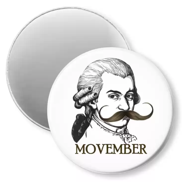 przypinka magnes Movember Mozart