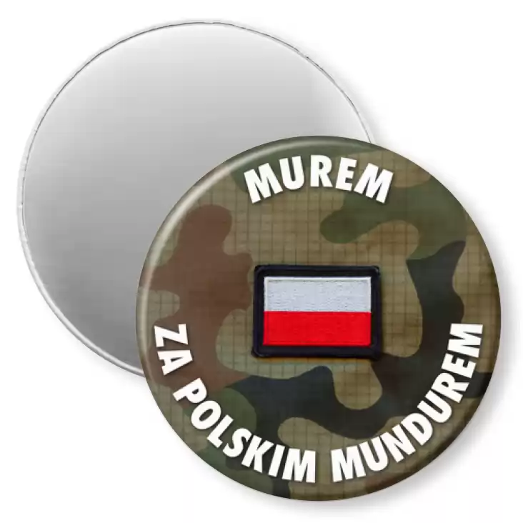 przypinka magnes Murem za polskim mundurem Moro