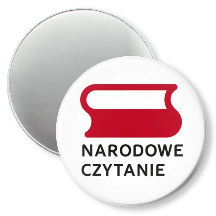 przypinka magnes Narodowe Czytanie logo