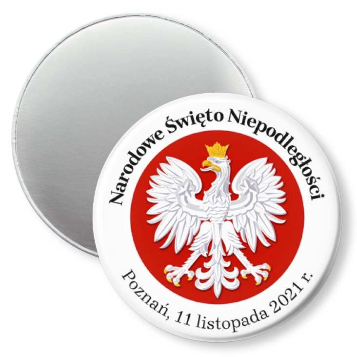 przypinka magnes Narodowe Święto Niepodległości z godłem