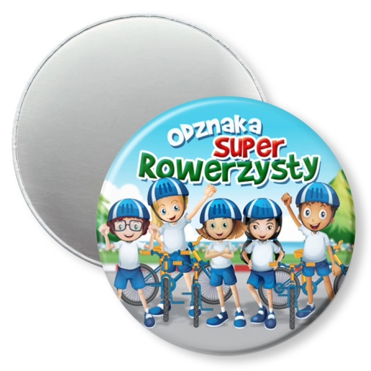 przypinka magnes Odznaka Super Rowerzysty