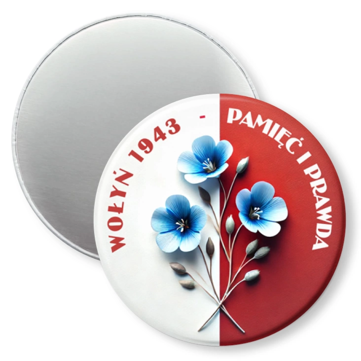 przypinka magnes Pamięć i prawda Wołyń 1943