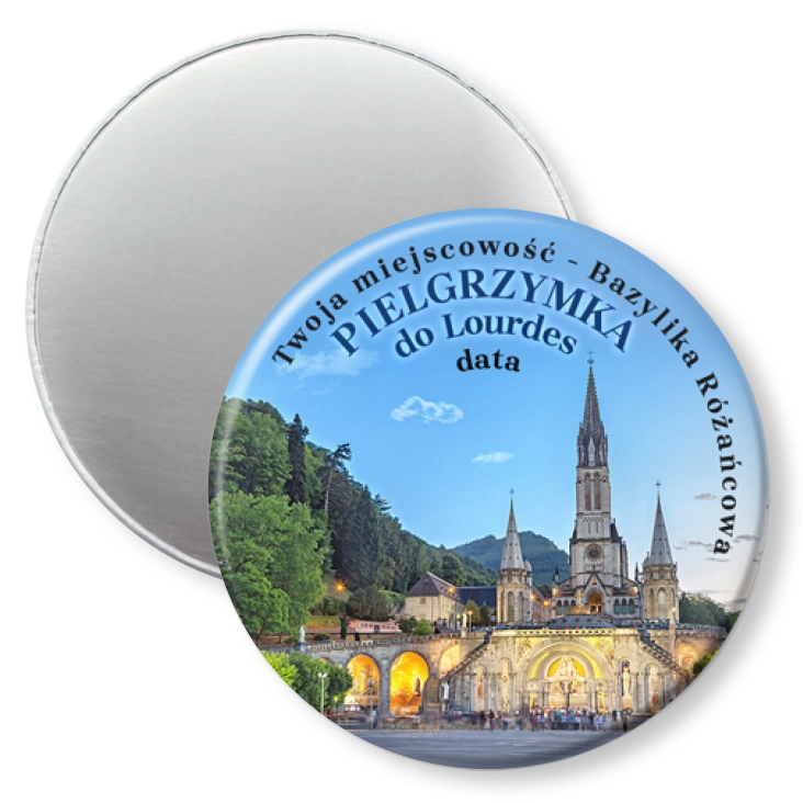 przypinka magnes Pielgrzymka do Lourdes