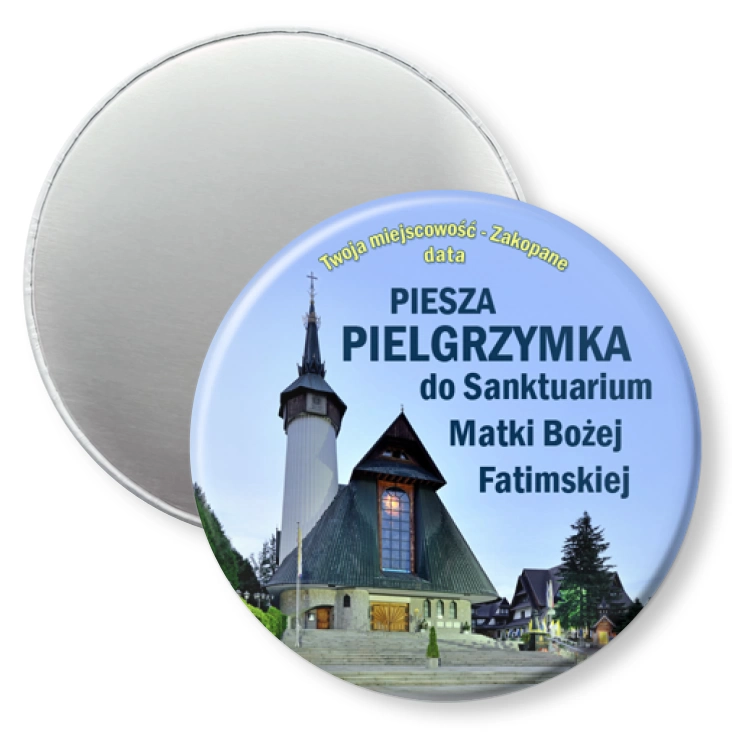 przypinka magnes Pielgrzymka do Sanktuarium Matki Bożej Fatimskiej w Zakopanem