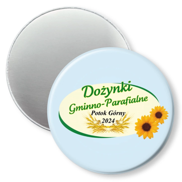 przypinka magnes Potok Górny Dożynki 2024