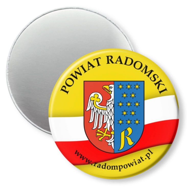 przypinka magnes Powiat Radomski