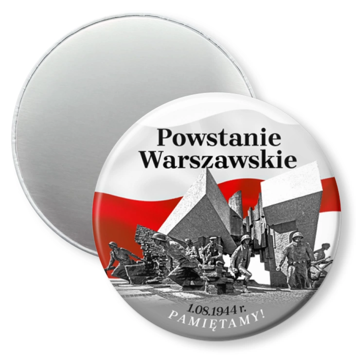 przypinka magnes Powstanie Warszawskie Pomnik