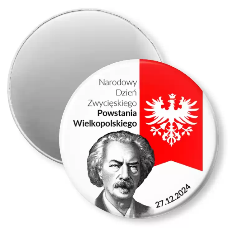 przypinka magnes Powstanie Wielkopolskie Paderewski
