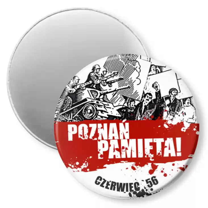 przypinka magnes Poznań pamięta Czerwiec 56