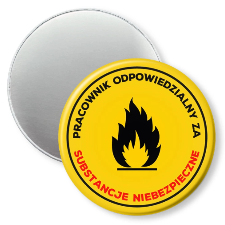przypinka magnes Pracownik odpowiedzialny za substancje niebezpieczne