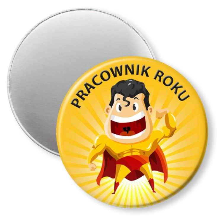 przypinka magnes Pracownik roku superman