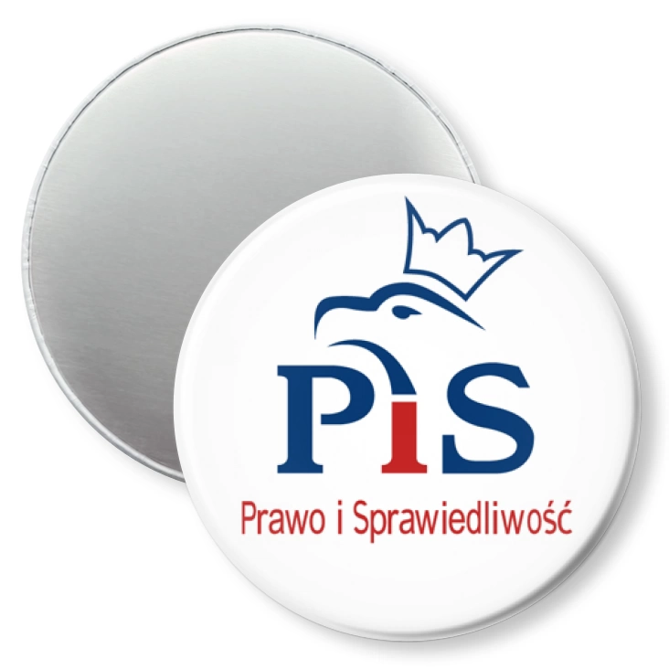 przypinka magnes Prawo i Sprawiedliwość PiS