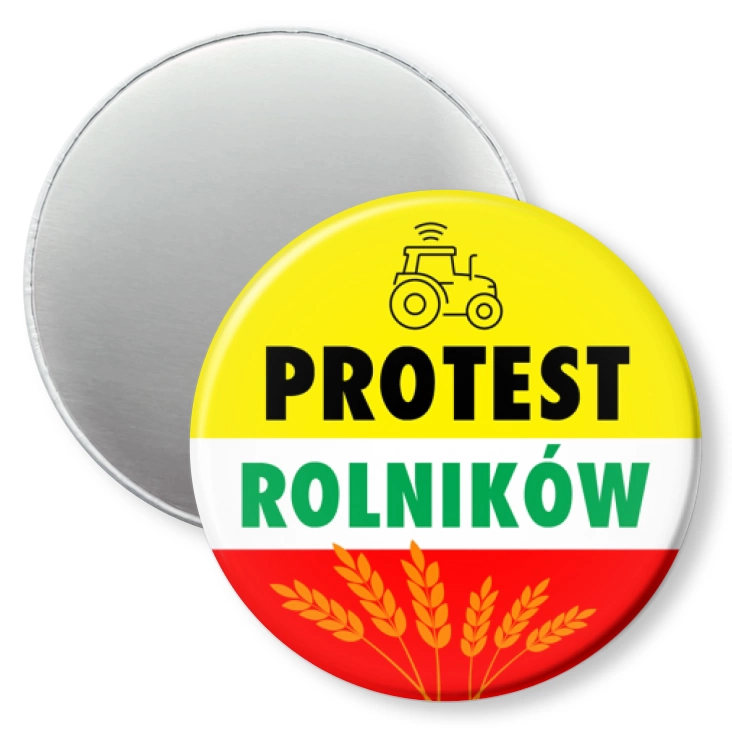 przypinka magnes Protest rolników