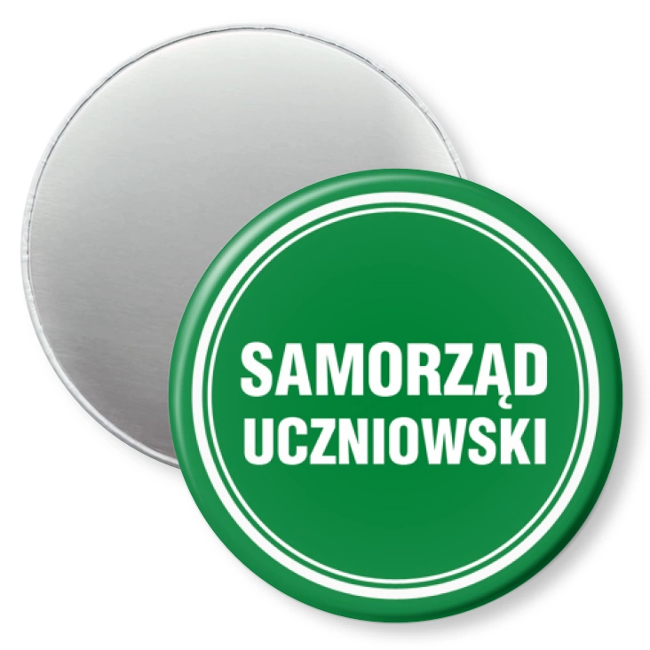 przypinka magnes Samorząd uczniowski zielony
