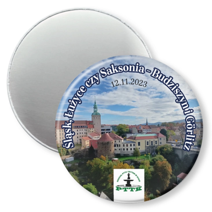 przypinka magnes Śląsk, Łużyce czy Saksonia - Budziszyn i Görlitz