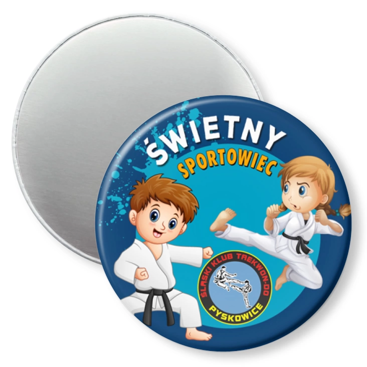 przypinka magnes Śląski Klub Taekwon-do