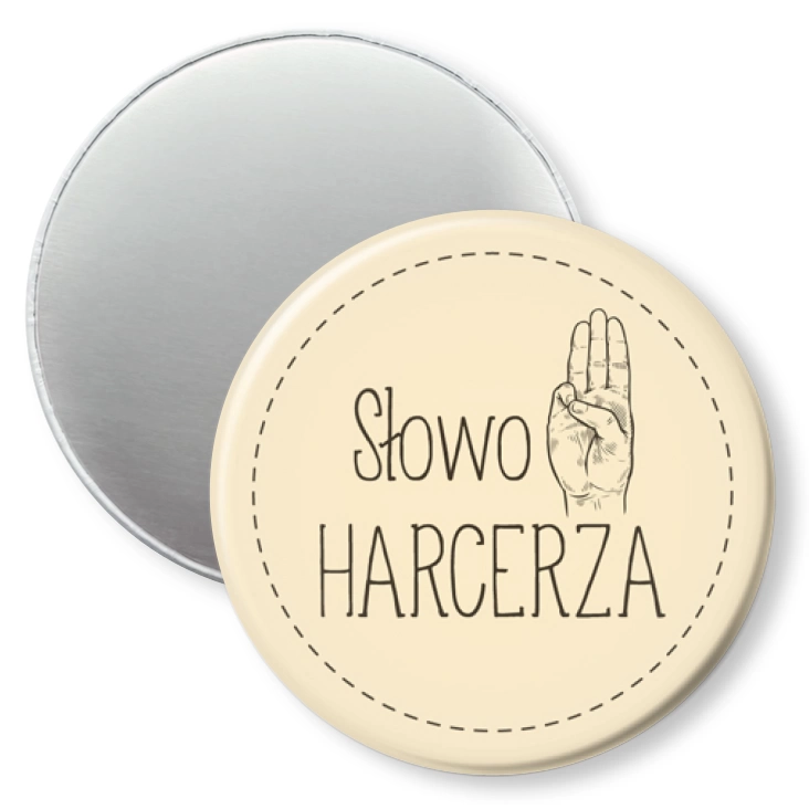 przypinka magnes Słowo harcerza