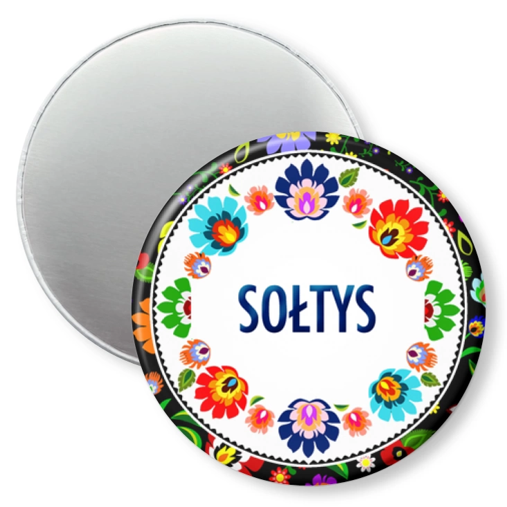 przypinka magnes Sołtys folk