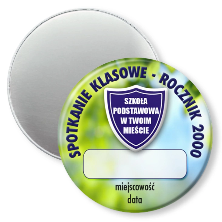 przypinka magnes Spotkanie klasowe rocznik
