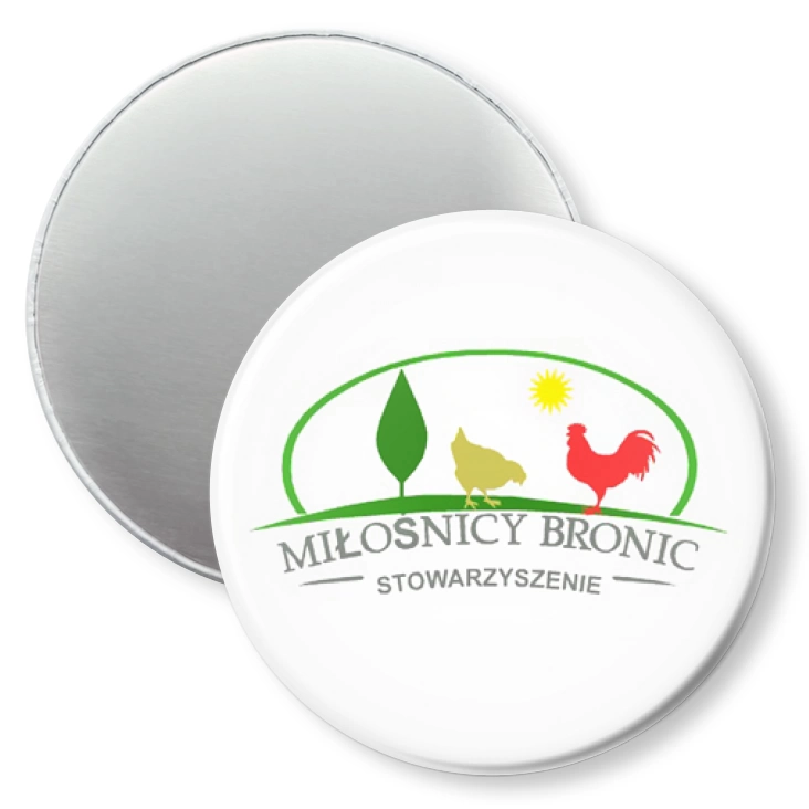 przypinka magnes Stowarzyszenie Miłośnicy Bronic