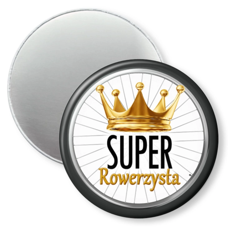 przypinka magnes Super rowerzysta