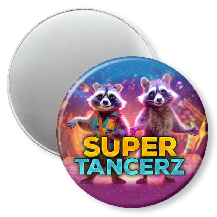 przypinka magnes Super tancerz szop Pedro