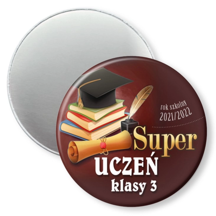 przypinka magnes Super uczeń klasy 3