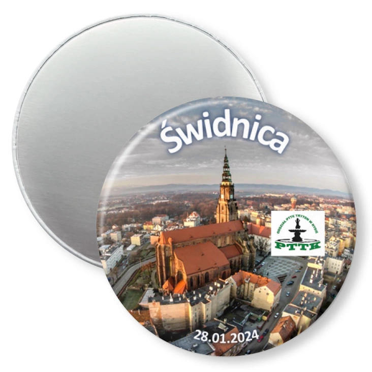 przypinka magnes Świdnica PTTK Nysa
