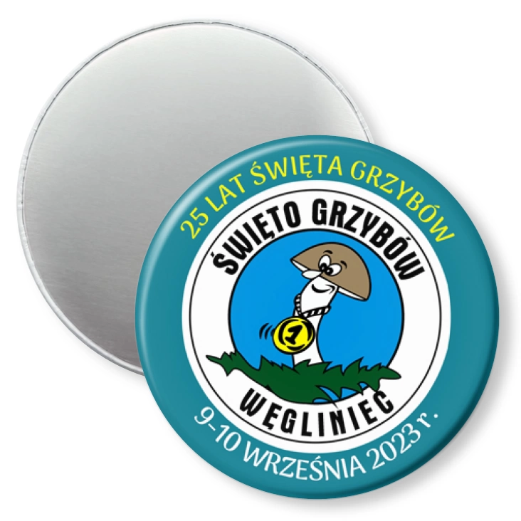 przypinka magnes Święto Grzybów Węgliniec 2023