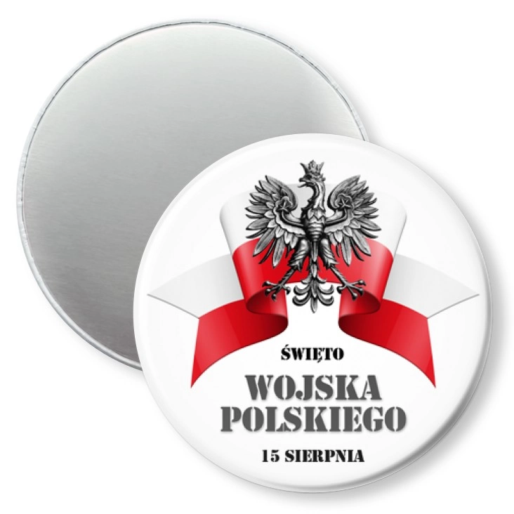 przypinka magnes Święto Wojska Polskiego z orzełkiem