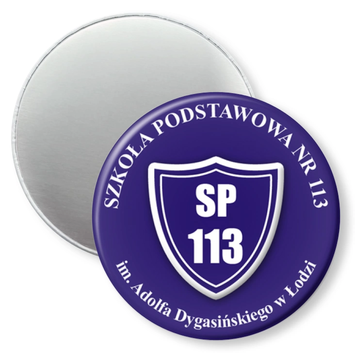 przypinka magnes Szkoła Podstawowa nr 113 w Łodzi