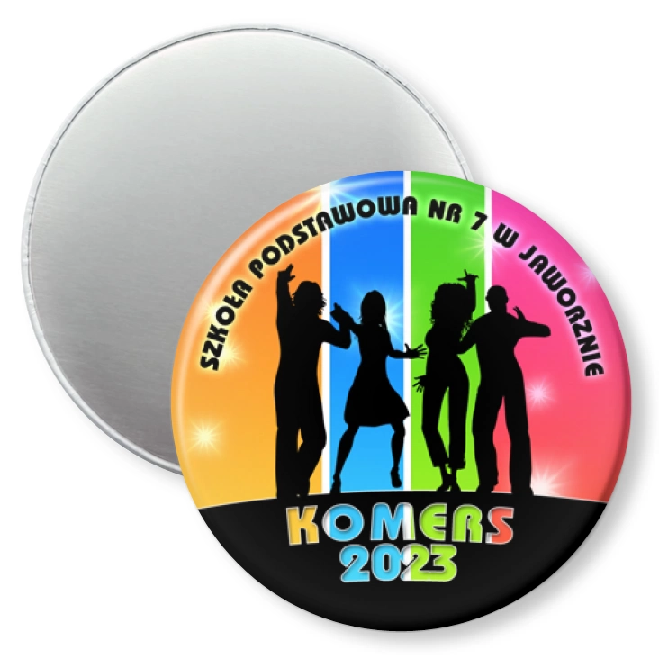 przypinka magnes Szkoła Podstawowa nr 7 w Jaworznie Komers 2023