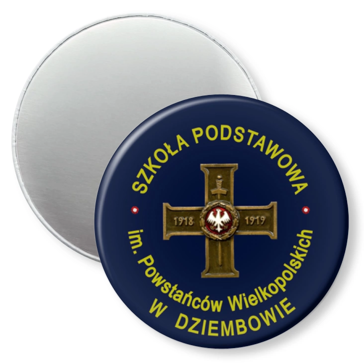 przypinka magnes Szkoła Podstawowa w Dziembowie