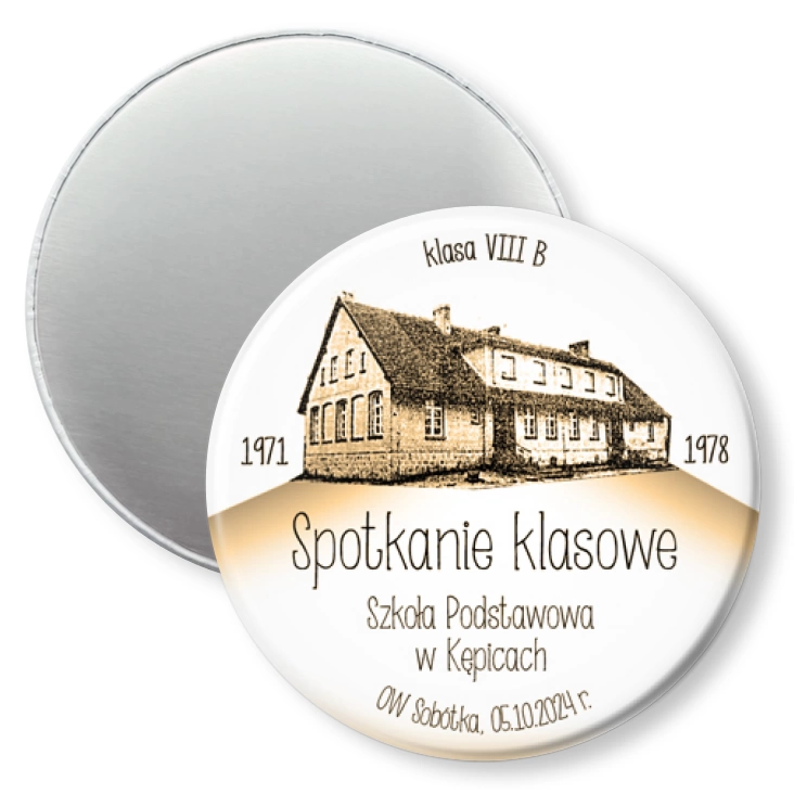 przypinka magnes Szkoła Podstawowa w Kępicach spotkanie klasowe