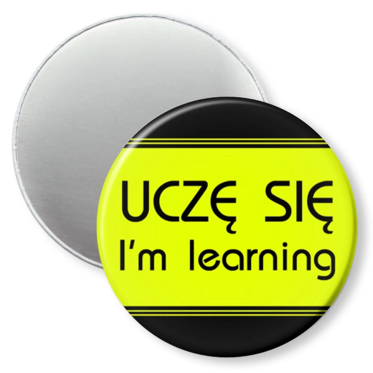 przypinka magnes Uczę się learning