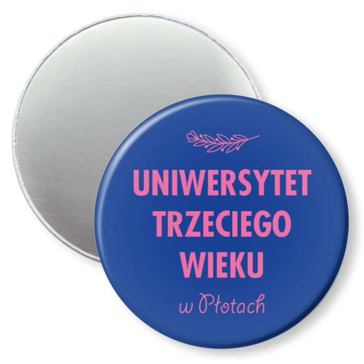 przypinka magnes Uniwersytet Trzeciego Wieku w Płotach