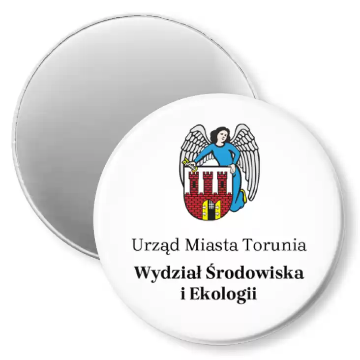 przypinka magnes Urząd Miasta Toruń Wydział Środowiska i Ekologii