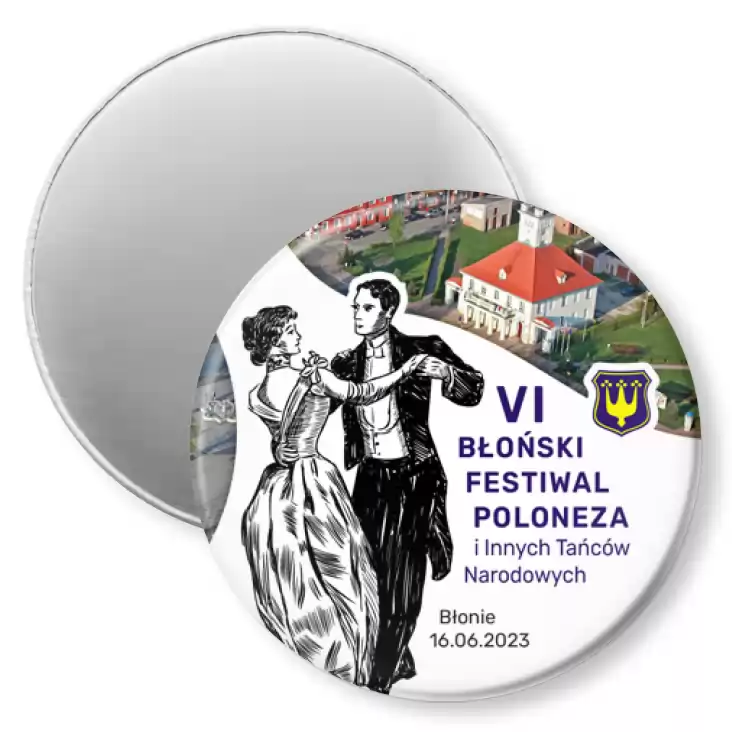 przypinka magnes VI Błoński Festiwal Poloneza i Innych Tańców Narodowych
