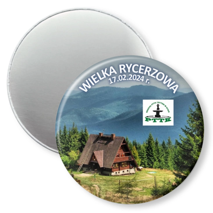 przypinka magnes Wielka Rycerzowa PTTK Nysa
