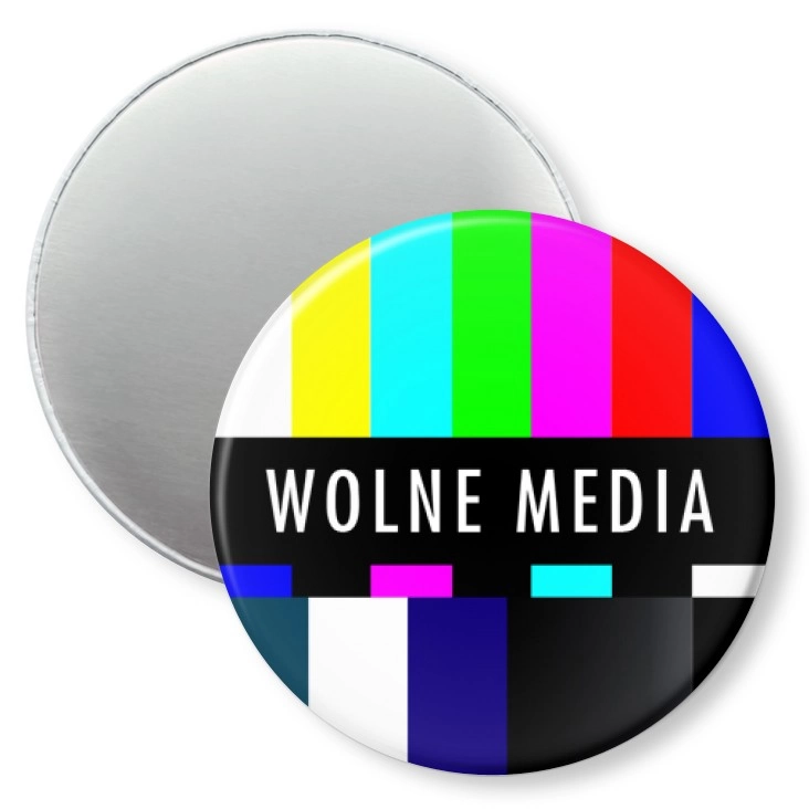 przypinka magnes Wolne media brak sygnału