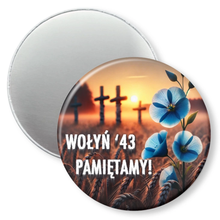 przypinka magnes Wołyń 43 pamiętamy