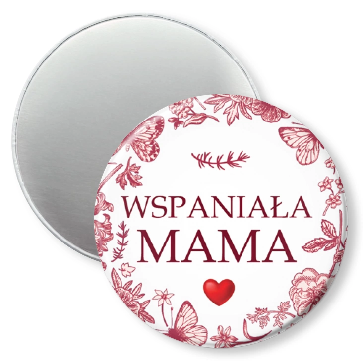 przypinka magnes Wspaniała Mama Dzień Matki